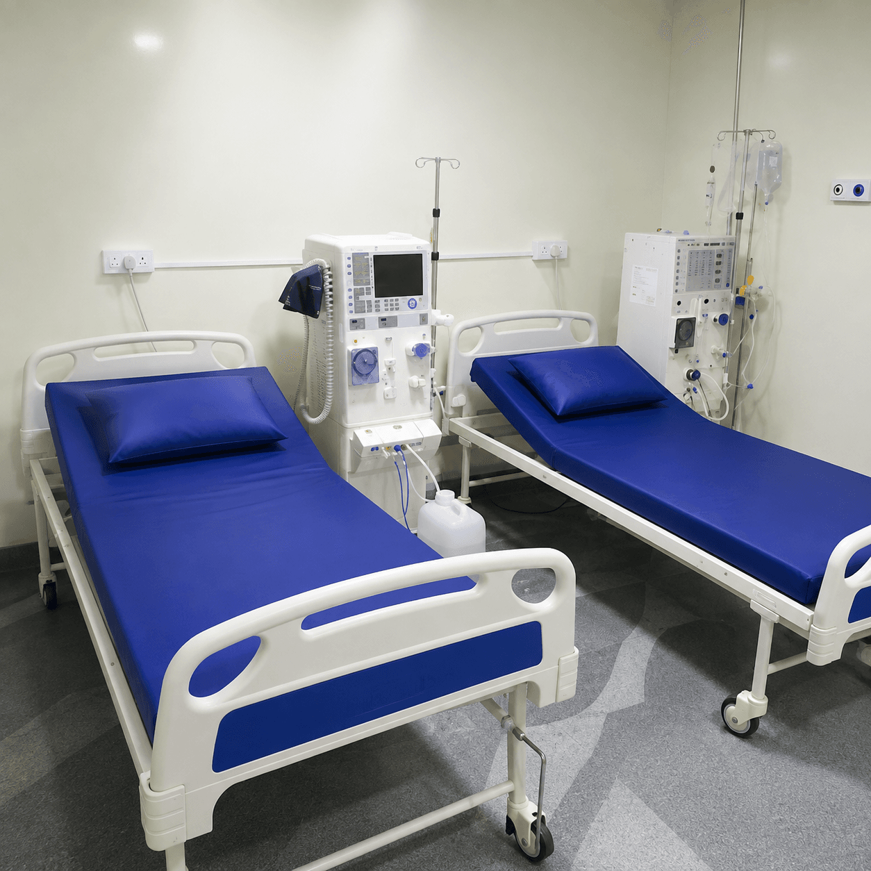 Dialysis ward and patient care area at Samjaya Healthcare.