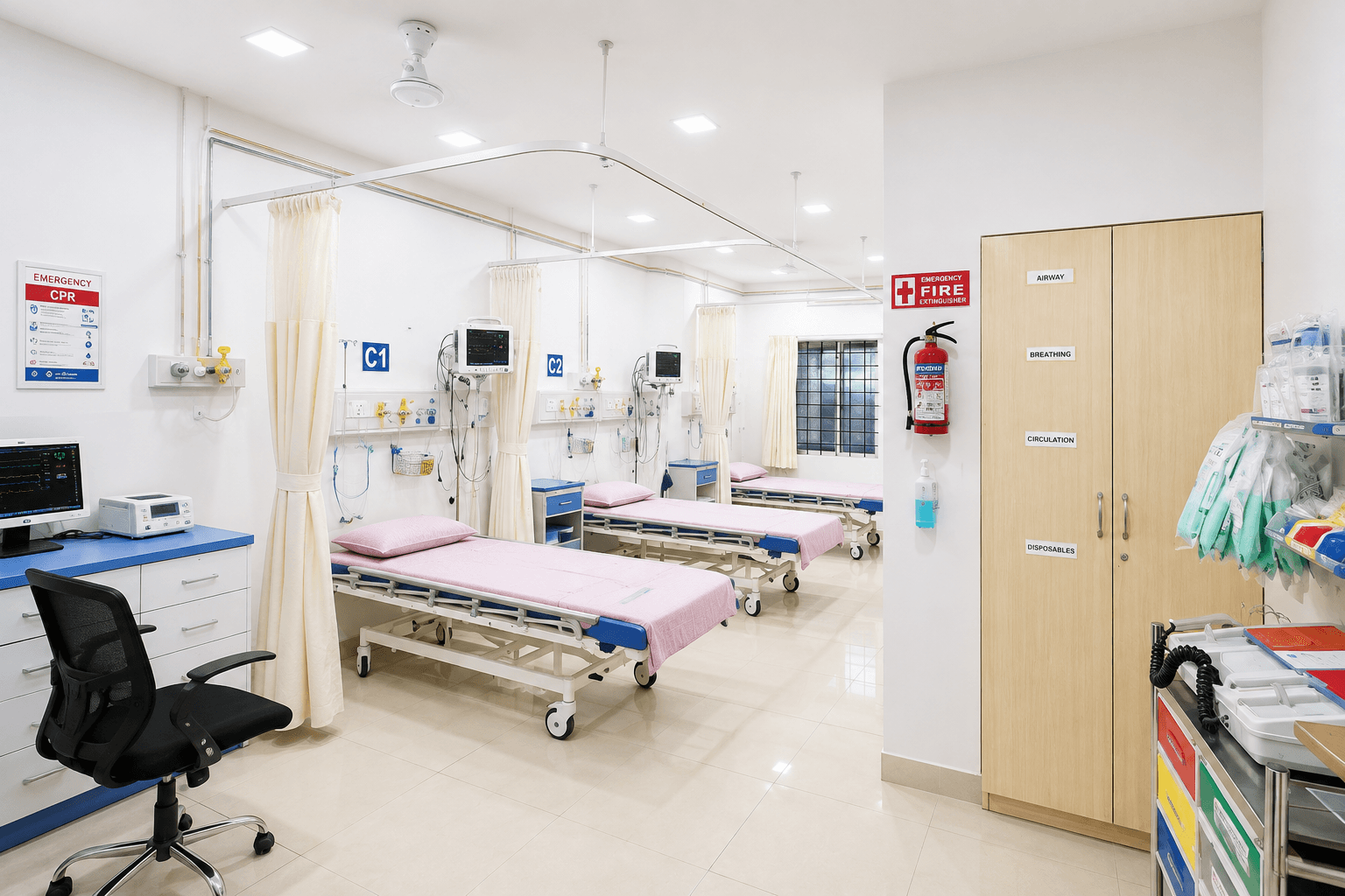 24/7 Emergency Room (ER) and trauma care facility at Samjaya Healthcare.