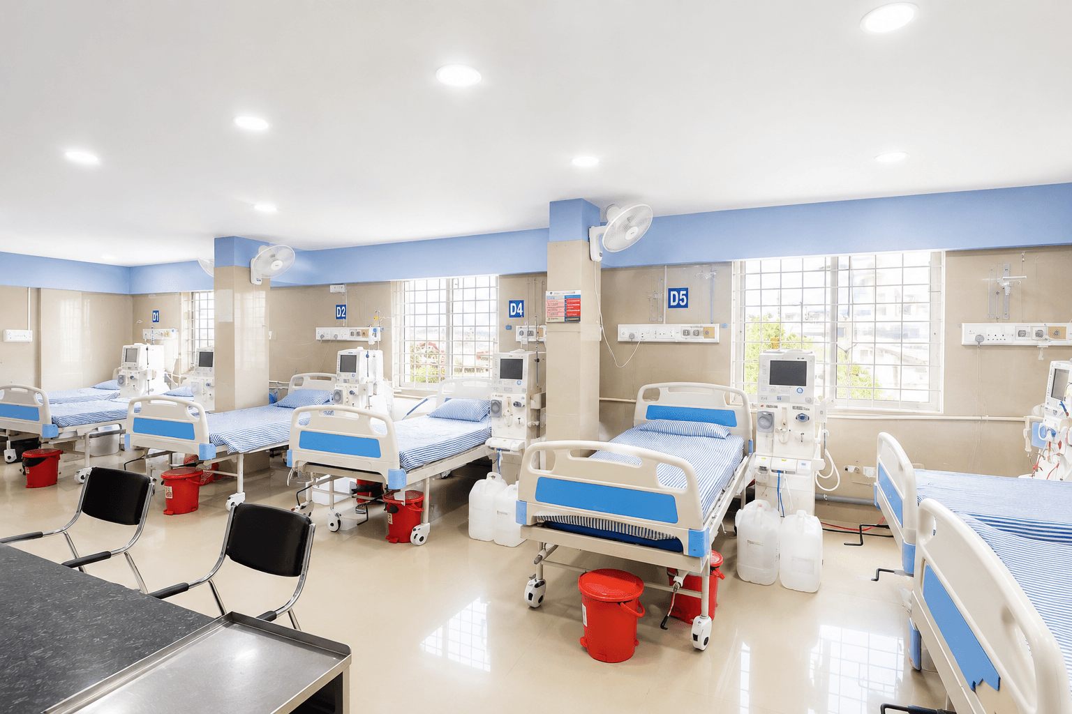 General inpatient ward and recovery area at Samjaya Healthcare.