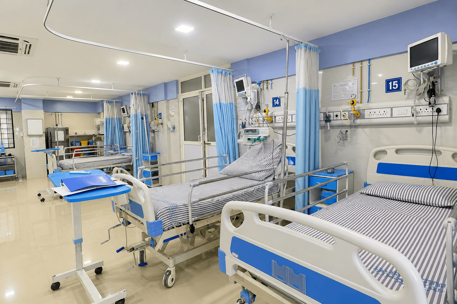 Intensive Care Unit (ICU) for critical patient monitoring at Samjaya Healthcare.