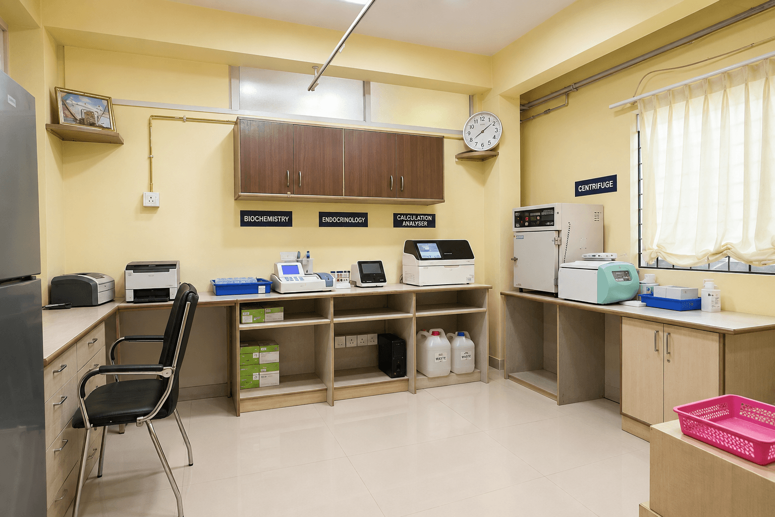 In-house pathology and medical laboratory at Samjaya Healthcare.