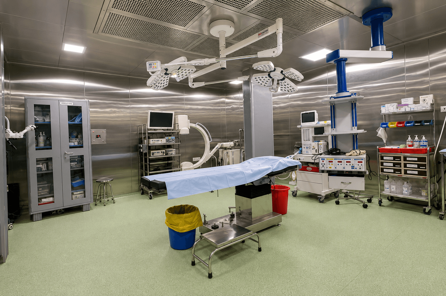 Fully equipped Operation Theatre (OT) and surgical suite at Samjaya Healthcare.