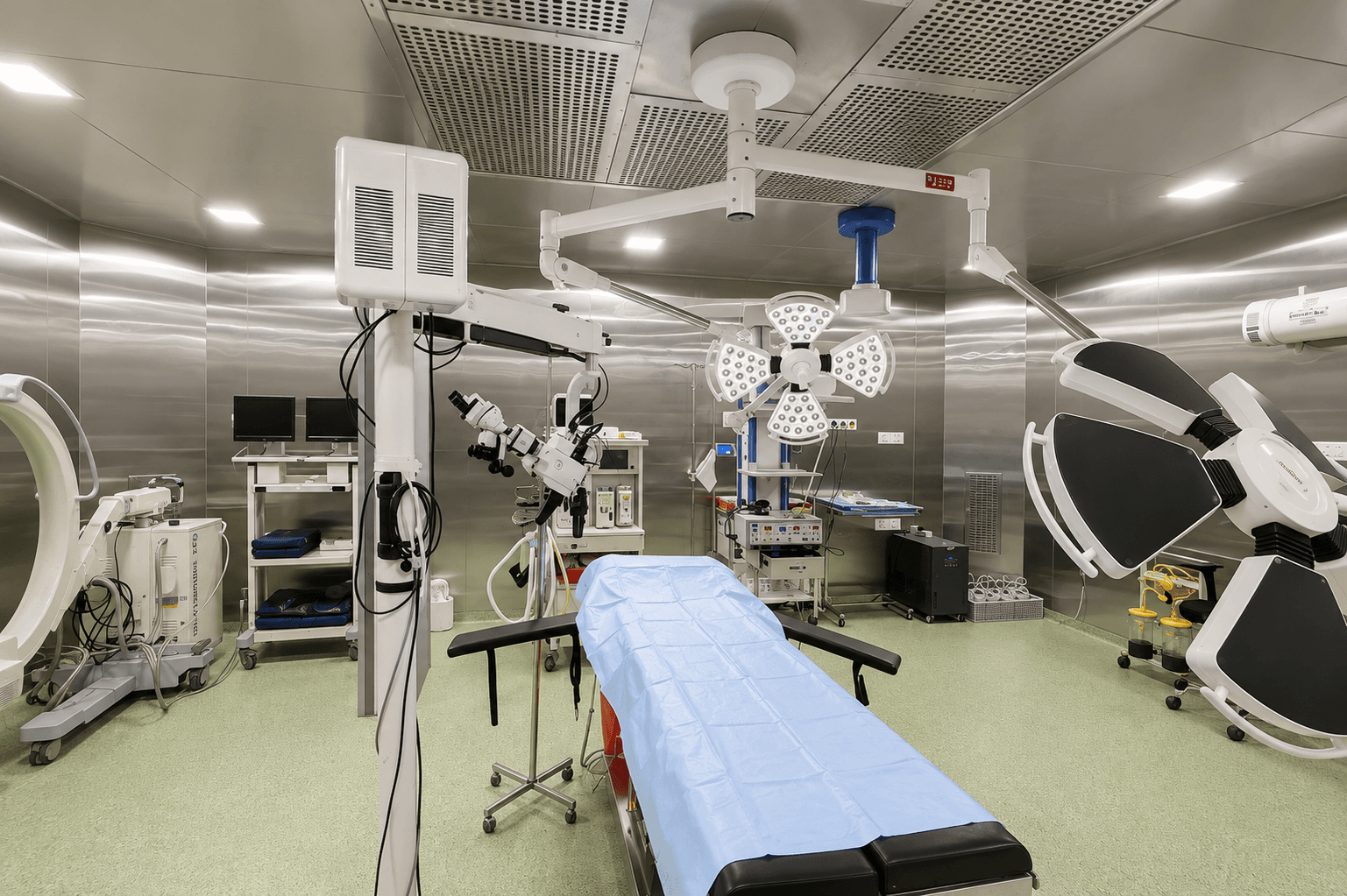 Fully equipped Operation Theatre (OT) and surgical suite at Samjaya Healthcare.