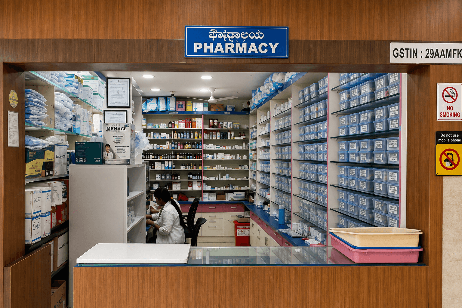 24/7 in-house pharmacy and medication dispensary at Samjaya Healthcare.